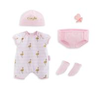 Corolle - Layette Set - Set di 6 pezzi di abbigliamento e accessori per bambole Mon Grand Poupon da 14""