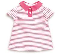 Corolle- MC Robe Polo-Rose Vestito, Strisce, Colore Rosa, 0, 210980