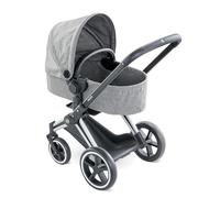 Corolle- Mon Grand Poupon Cybex Carrozzina per Bambole, 9000140770, +3 Anni, 3 in 1, Colore Grigio, Riproduzione Dell'Originale