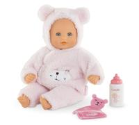 Corolle Mon Premier Poupon Calin Teddybär, Weichkörperpuppe mit Schlafaugen, Ted