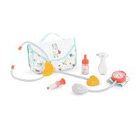 Corolle Set medico grande, 6 pezzi, sfigmomanometro siringa, stetoscopio con funzione, per tutte le bambole da 30 a 42 cm, dai 18 mesi in su