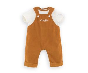 Corolle - Velvet and T-Shirt Overalls with Loire Edges, Clothes for 36 cm Doll,