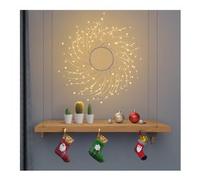 Corona 1 gioco di luce (45cm) TIGLIO 160 luci - MICROLED IP44 Bianco 78468