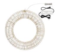 Corona 1 gioco di luce (55cm) (1pz) 3000 luci - MICROLED Bianco caldo IP44 7563