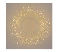 Corona 1 gioco di luce (60cm) TIGLIO 260 luci - MICROLED IP44 Bianco 78475
