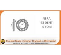 CORONA 43 DENTI PASSO 525 PBR PER YAMAHA MT 07 2014 2015 2016 2017 2018 2019
