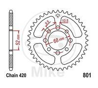 CORONA 48 DENTI PASSO 420 NERA DIAM.INT. 052 - CERCHIO FORI 068