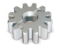 Corona a 12 denti, modulo 6, da abbinare alla cremagliera ROA81 codice: RUA12