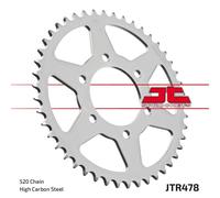 Corona a 43 denti in Acciaio nera JT Sproket JTR478.43ZBK Passo 520