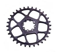 Corona a 8 bulloni a montaggio diretto per mountain bike, ruota singola offset da 3 mm per una migliore ritenzione della catena, compatibilità a 9 12 velocità (34T)