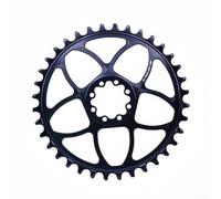 Corona a 8 bulloni per mountain bike, montaggio diretto, singola con offset di catena da 3 mm, progettata per trasmissioni a 9 12 velocità con denti larghi stretti per una presa sicura della catena
