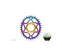 Corona AbsoluteBlack OVALE Race face Cinch direct mount BOOST 3mm RAINBOW - Denti: 34