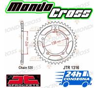 Corona acciaio JT 43 denti Passo 520 HONDA CBR 500 2017 (17)