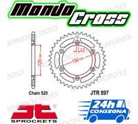 Corona acciaio JT 48 denti Passo 520 SC fango nera KTM 694 Duke 2016 (16)