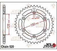 CORONA ACCIAIO KTM 400 SX 2000-2002 JT JTR897.48 48 DENTI PASSO 520 NERA