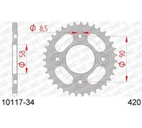 CORONA AFAM 10117-34 IN ACC. PASSO 420 HONDA Z 125 MA MONKEY J K L 125 2018 2020