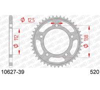 Corona acciaio 39 denti - 520 AFAM Honda NC700 / NC750 / CTX 700 / CBR 500 / CB 500