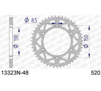 AFAM Corona in alluminio 13323 passo 520 48 denti per Yamaha