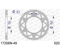 CORONA AFAM 17206N-49 IN ALL. PASSO 520 KAWASAKI KX 250 F 250 2011 2012