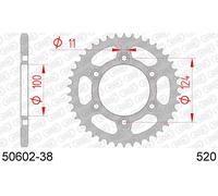 Afam 50602 Rear Sprocket Argento 38t