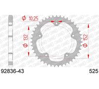 CORONA AFAM 92836-43 IN ACC. PASSO 525 MV AGUSTA 989 R BRUTALE 989 2008 2009