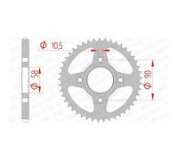 Corona AFAM Acciaio Standard 10223-paso 428 per Moto Ricambi Accessori Pezzi