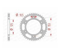 Afam Rocchetto per catena 10320-45 Acciaio standard Passo 520 per moto