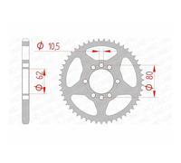 Afam Corona 12204 Standard in acciaio Passo 428