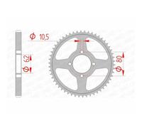 Corona AFAM Acciaio Standard 12224-paso 428 per Moto Ricambi Accessori Pezzi