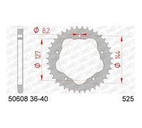 AFAM Corona Standard in Acciaio 50608K - 525 - Richiede un supporto per corona