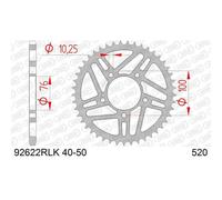Corona AFAM Acciaio Standard 92622-paso 520 per Moto Ricariche