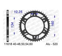 Corona AFAM Alluminio 11618k-paso 520 per Moto Ricambi Accessori Pezzi