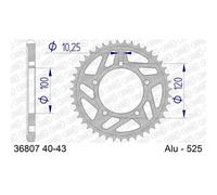 Corona AFAM Alluminio 36807-paso 525 per Moto Ricambi Ciclomotore Accessori