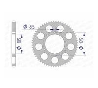 Corona Afam Alluminio 48200-Passo 428 Per Moto Ricambi Accessori Parti