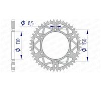Corona Afam alluminio autopulente Z46 Yamaha YZ / YZF