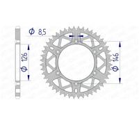 Corona Afam alluminio autopulente Z49 Suzuki RM-Z 250 / 450