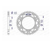 Corona AFAM Alluminio Ultraleggera Florale 17206-paso 520