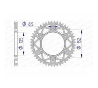 AFAM Corona in alluminio Ultra-Light anti-fango 39300 - 520