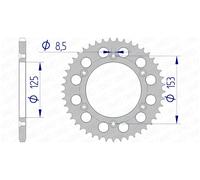 Corona Afam alluminio Z42 Honda CR / CRF / XR