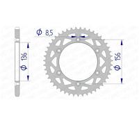 GASGAS Rocchetto per catena AFAM 15206N-51 51 denti Passo 520 Argento
