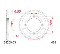 AFAM Corona standard in acciaio 38200 - 428
