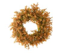 Corona autunnale | 38 cm Decorazione autunnale per parete e, corona con foglie false - per esterno interno portico finestra porta cappotto, tavolo cucina festa