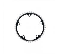 Corona BCD 130 5 Fori 44 Denti 2x11V Nera Alluminio Bici Strada