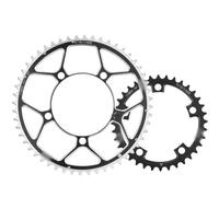 corona bici,corona pit bike Corona for bici da strada 110BCD 50-34T 52-36T 53-39T Corona a 5 bulloni in lega di alluminio Ruota for catena a doppia velocità Parti for bicicletta(110BCD ROUND 36T 52T)