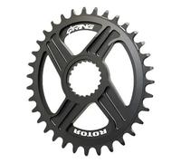 Corona Bici ovale mono Rotor Q Rings sh1x12 mtb q32T Nero