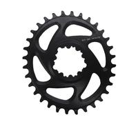 First Direct Mount Oval 0 Mm Offset Chainring Nero 34t Black