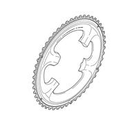 Shimano Y1P498050 Corona 110 BCD-Asimmetrico 46T