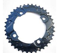 Corona Bicicletta,Bici Corona Singola Acciaio in acciaio per biciclette 38T 4 fori BCD104mm Anello di riparazione della bici anteriore anello anteriore 7-11 Velocità universale per dente a mano doppio