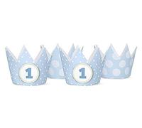 Corona blu per il primo compleanno