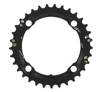 Corona Catena MTB 33T 104mm 3x10 in Alluminio Nero Opaco per Prestazioni Ottimali